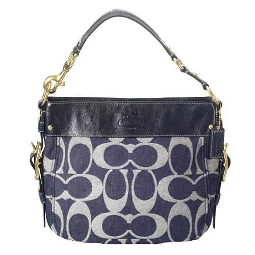 Coach Signature Zoe Medium Hobo Handbag