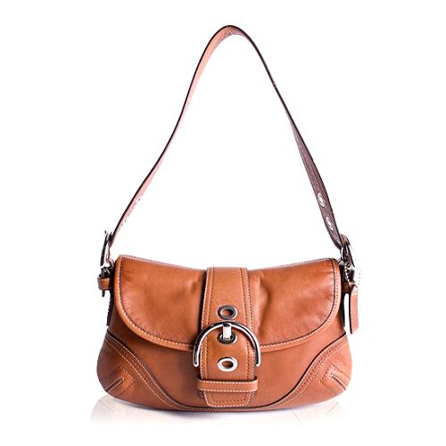 Coach Soho Leather Flap Shoulder Handbag 