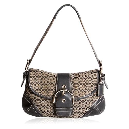 Coach Soho Mini Signature Small Flap Shoulder Handbag