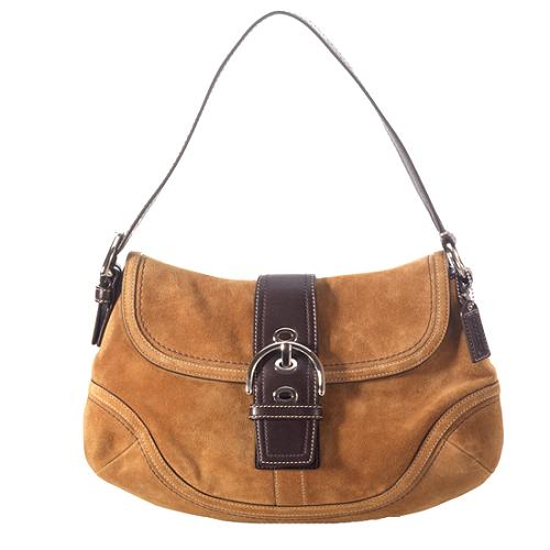 Coach Soho Suede Flap Shoulder Handbag