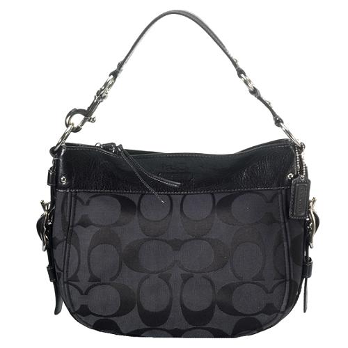 Coach Zoe Signature Convertible Hobo Handbag