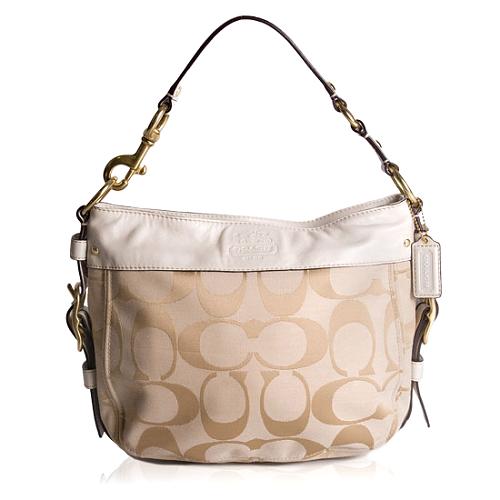 Coach Zoe Signature Medium Hobo Handbag 