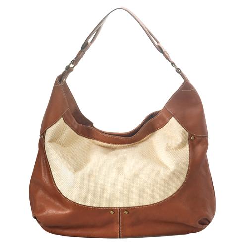 Cole Haan Paige Straw Hobo Handbag