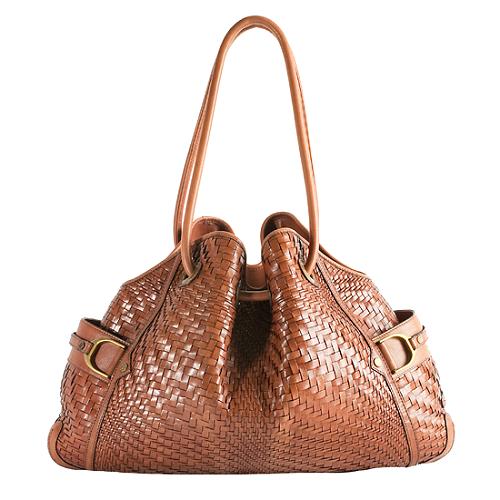 Cole haan woven leather fashion bag