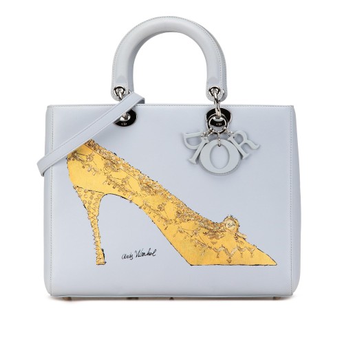 Dior Andy Warhol Large Calfskin Lady Dior