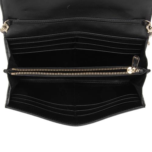 Dior Calfskin Diorama Wallet on Chain Clutch