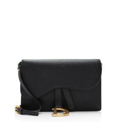 Dior Calfskin Saddle Clutch Crossbody