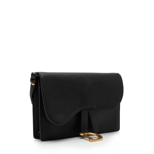 Dior Calfskin Saddle Clutch Crossbody