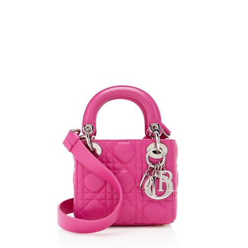 Dior Lambskin Lady Dior Nano Bag