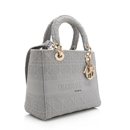 Dior Embroidered Lady D-Lite Medium Tote