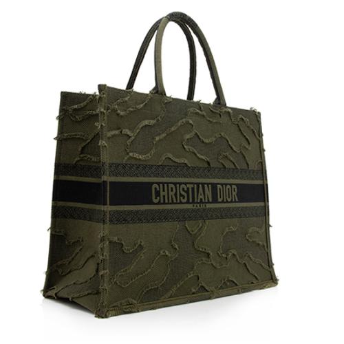 Dior Canvas Camouflage Large Book Tote 