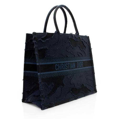 Dior Canvas Camouflage Large Book Tote 