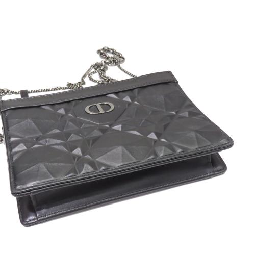 Dior Caro Zipped Pouch with Chain