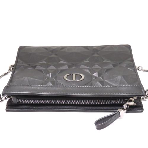 Dior Caro Zipped Pouch with Chain