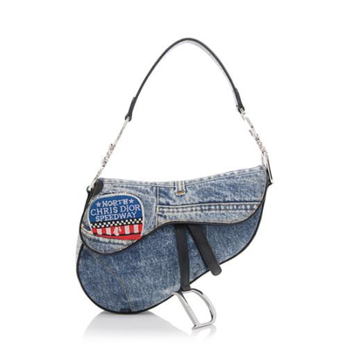 Dior Denim Saddle Bag