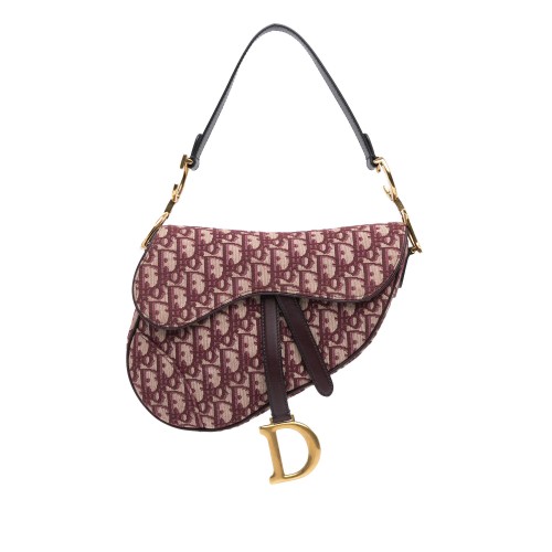 Dior Diorissimo Canvas Saddle Bag