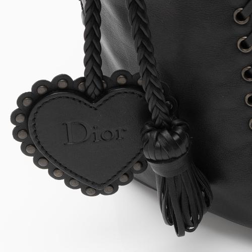 Dior Diorissimo Nylon Leather Ethnic Medium Hobo