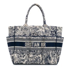 Dior Embroidered Toile De Jouy Catherine Tote