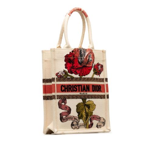 Dior Fleurs Bibliques Embroidery Vertical Book Tote