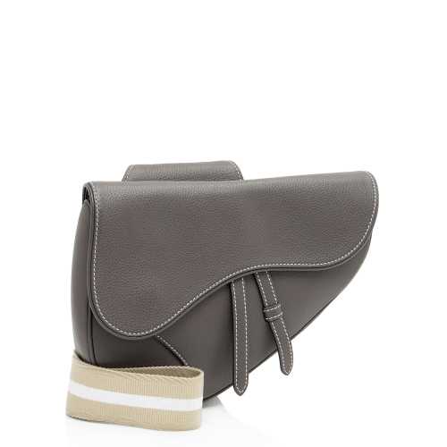 Dior Grained Calfskin Saddle Bag