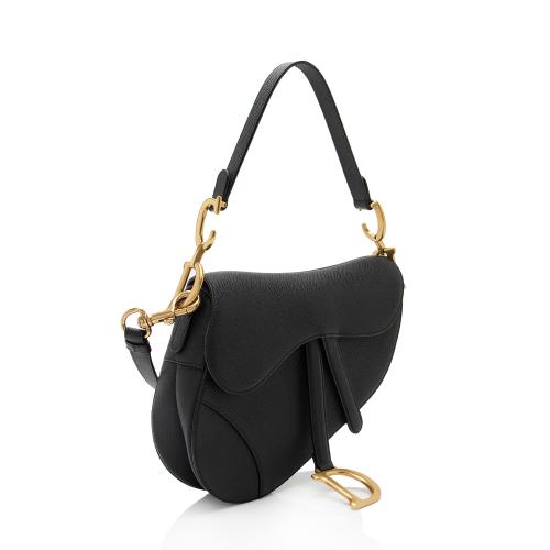 Dior Grained Calfskin Saddle Dual Strap Crossbody