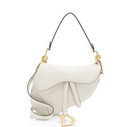 Dior Grained Calfskin Saddle Dual Strap Crossbody