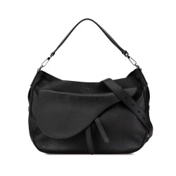 Dior Grained Calfskin Saddle Soft Bag