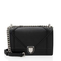 Dior Grained Leather Diorama Medium Shoulder Bag