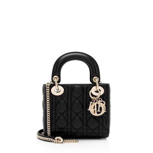 Dior Lambskin Cannage Lady Dior Mini Bag