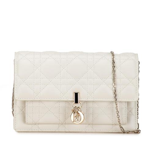 Dior Lambskin Cannage My Dior Daily Chain Pouch