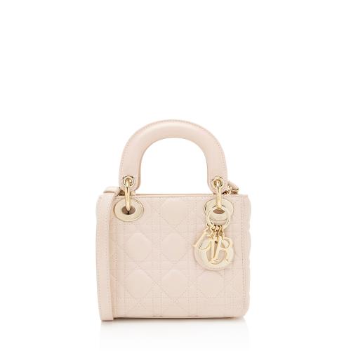 Dior Lambskin Lady Dior Mini Tote