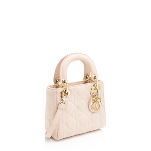 Dior Lambskin Lady Dior Mini Tote