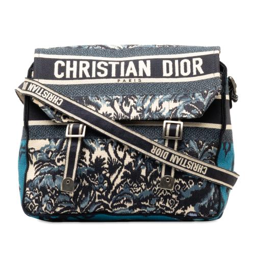 Dior Large Embroidered Palm Tree Diorcamp Messenger Bag