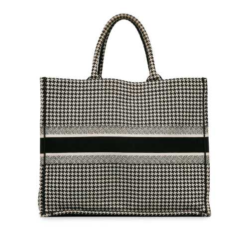 Dior Large Houndstooth Book Tote