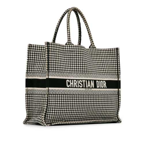 Dior Large Houndstooth Book Tote