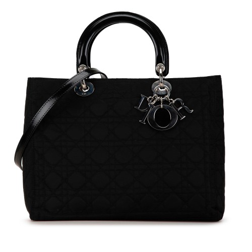 Dior Large Nylon Cannage Lady Dior