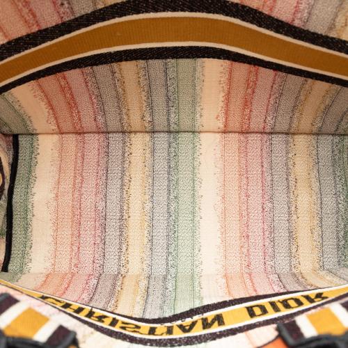 Dior Large Striped Book Tote