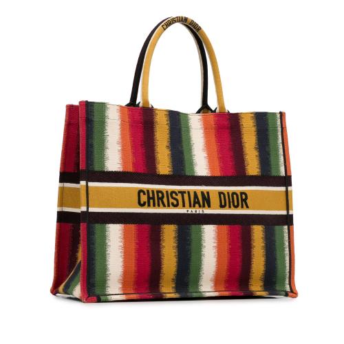 Dior Large Striped Book Tote