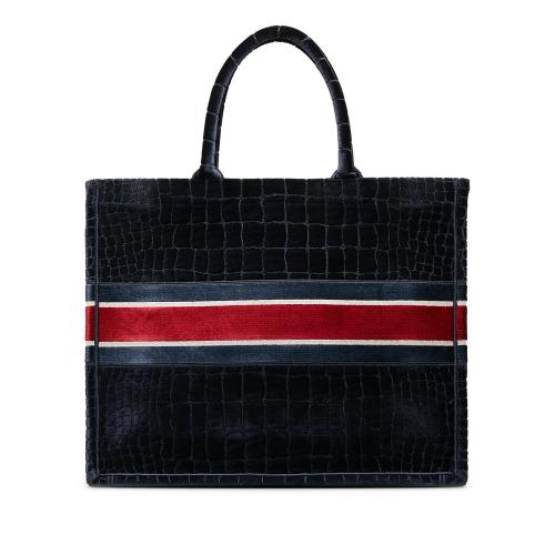 Dior Large Velvet Embossed Book Tote