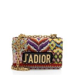 Dior Leather Beaded J'adior Flap Bag