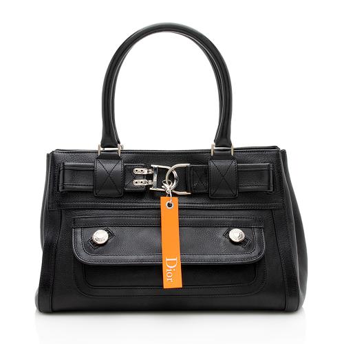 Dior Leather Flap Flight Tote