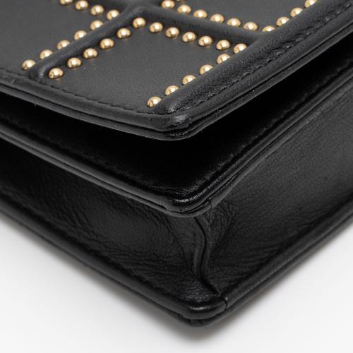 Dior Calfskin Studded Diorama Wallet on Chain Bag