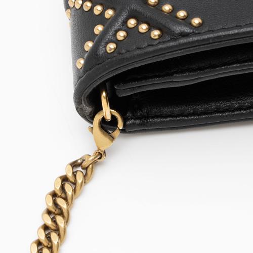 Dior Calfskin Studded Diorama Wallet on Chain Bag