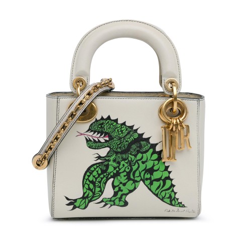 Dior Limited Edition Niki De Saint Phalle Mini Dragon Calfskin Lady Dior