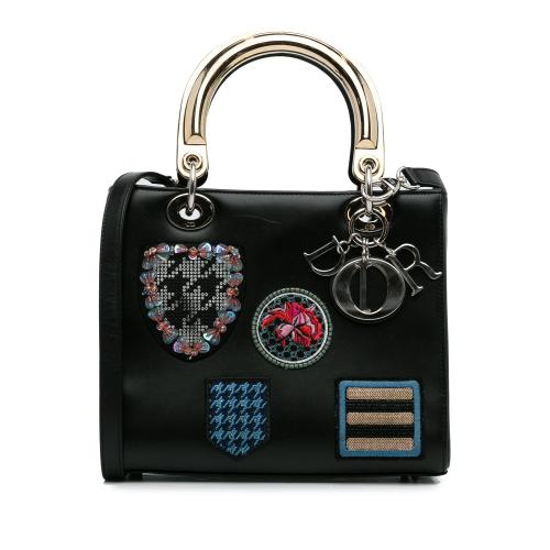 Dior Medium Calfskin Patch Embellished Lady Dior