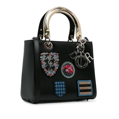 Dior Medium Calfskin Patch Embellished Lady Dior