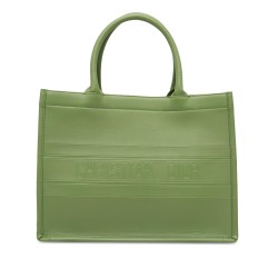 Dior Medium Embossed Leather Book Tote