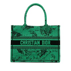 Dior Medium Embroidered Canvas Book Tote