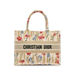 Dior Medium Embroidered Hibiscus Book Tote