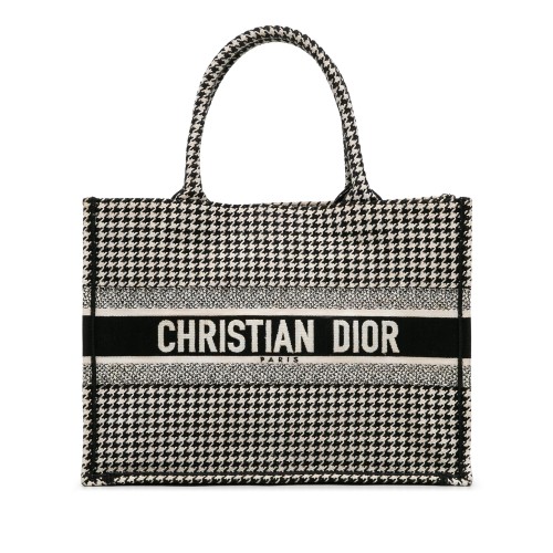 Dior Medium Houndstooth Book Tote